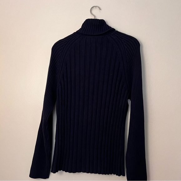 Navy Blue Tommy Hilfiger Turtleneck Sweater - Picture 6 of 10